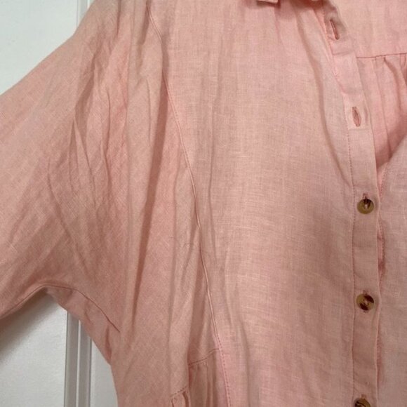 Anthropologie Holding Horses McKenzie Linen Top in Blush Pink - NWOT - Picture 6 of 7